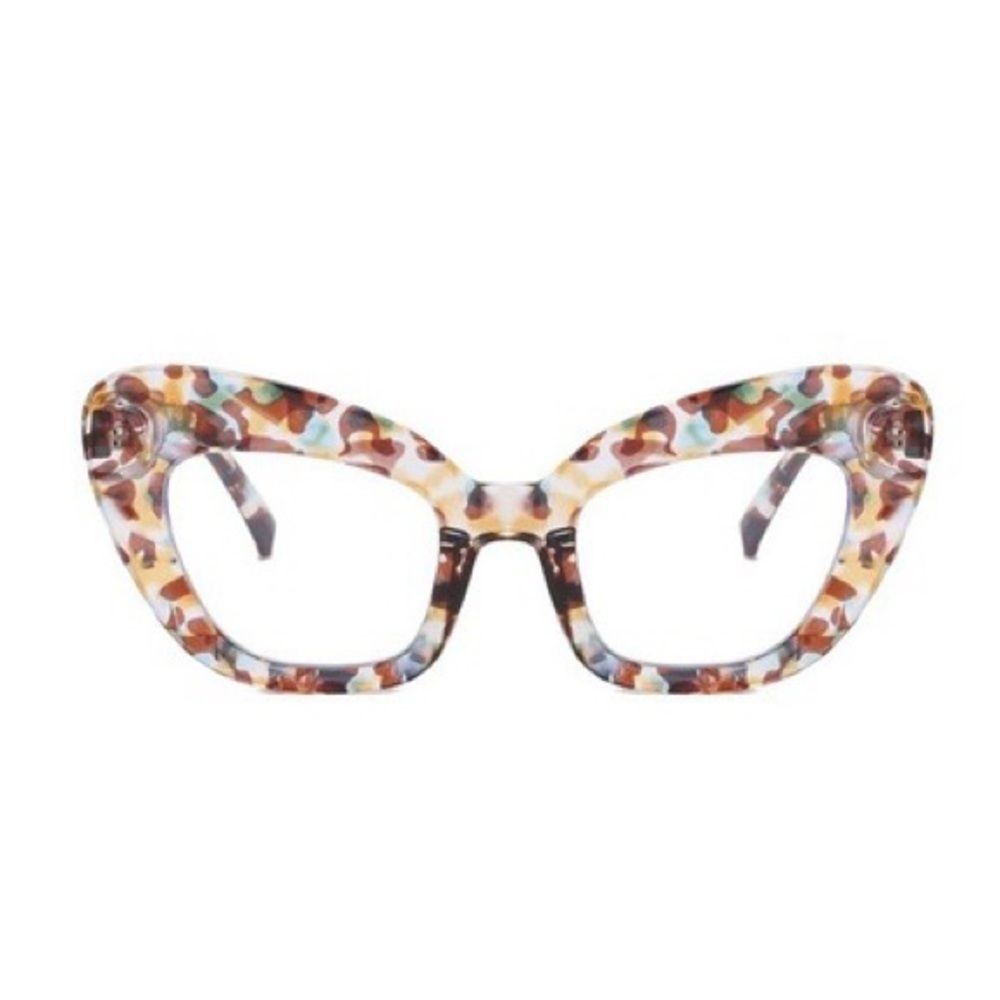 Oversized Cat Eye Blue Light Frames - Picture 4 of 7